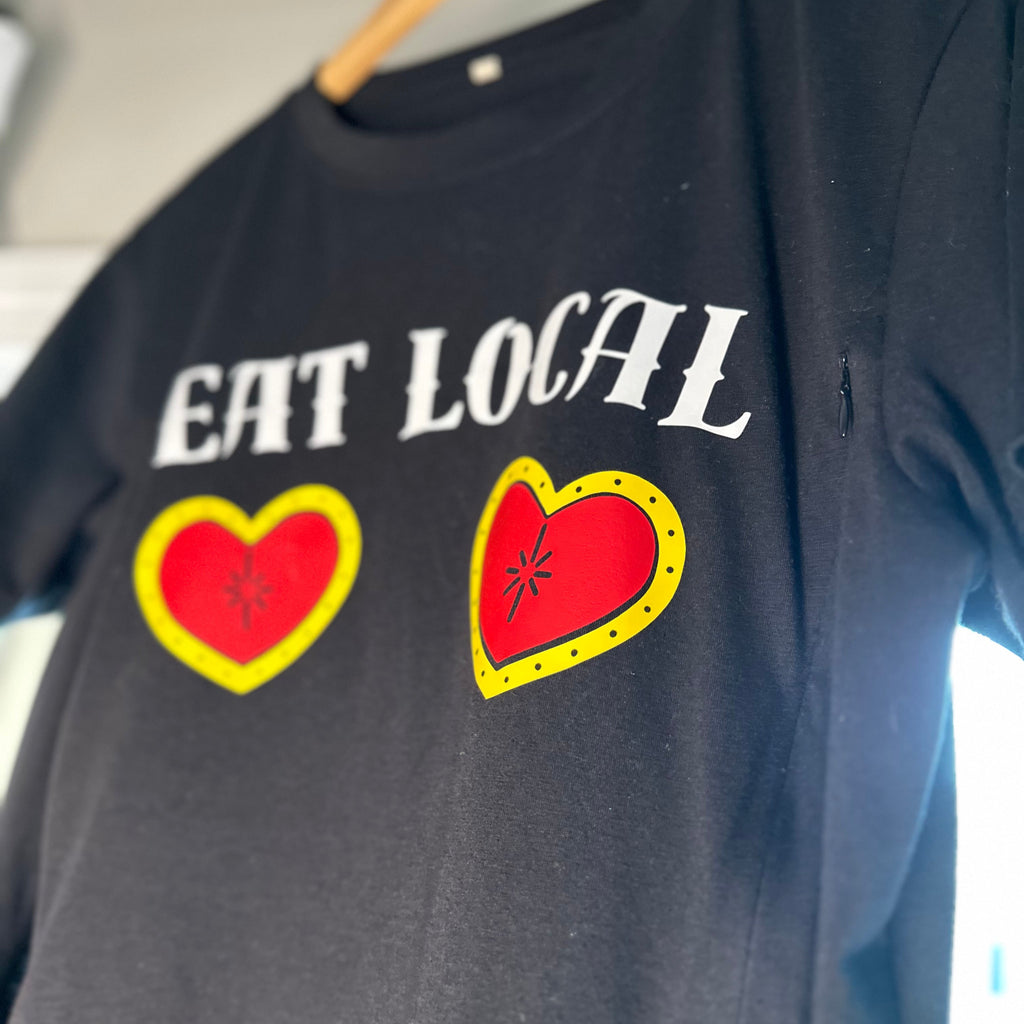 Eat Local Hearts Tee