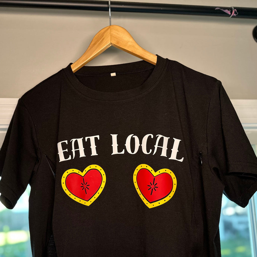 Eat Local Hearts Tee