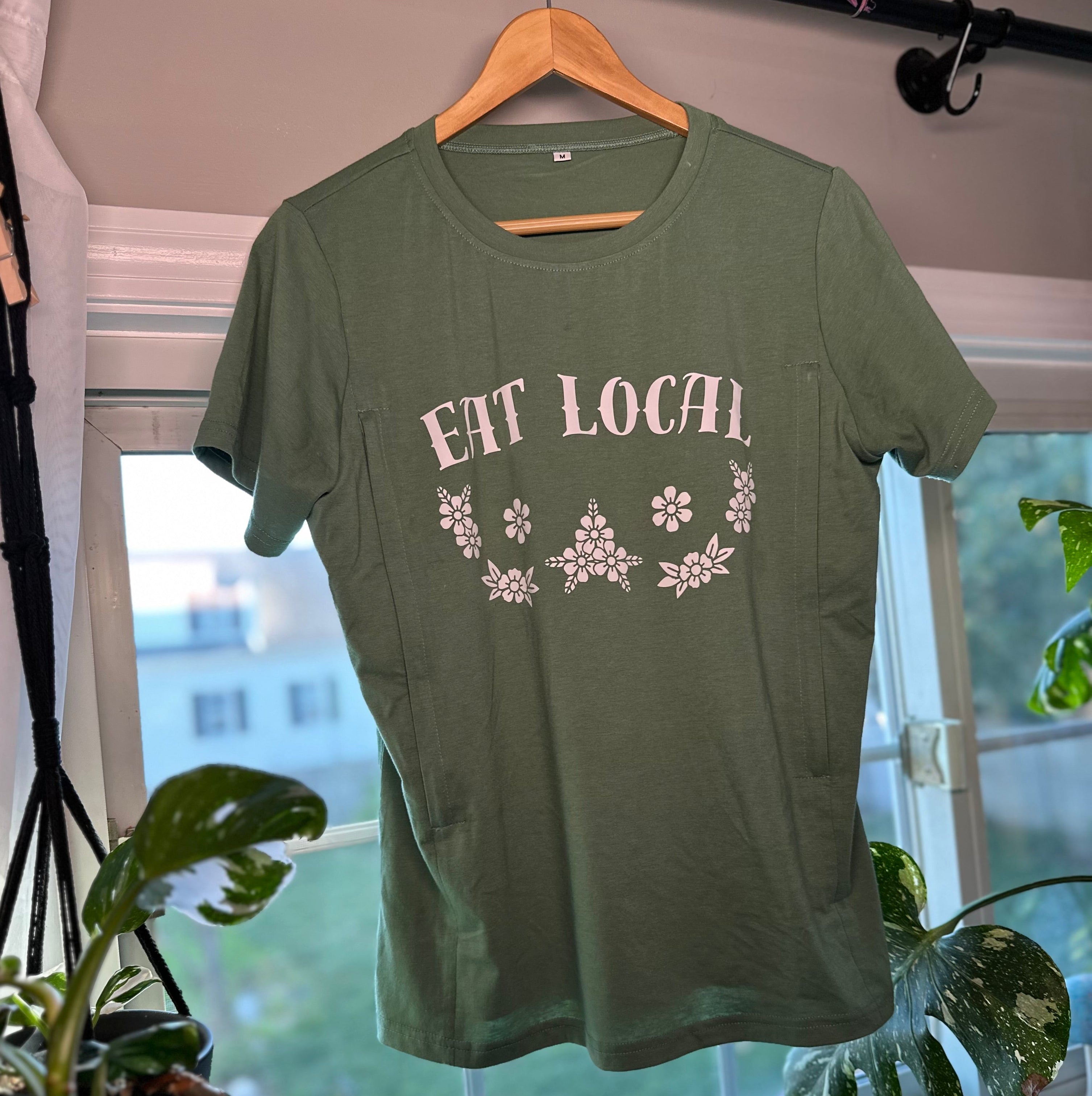 Eat Local Floral Tee