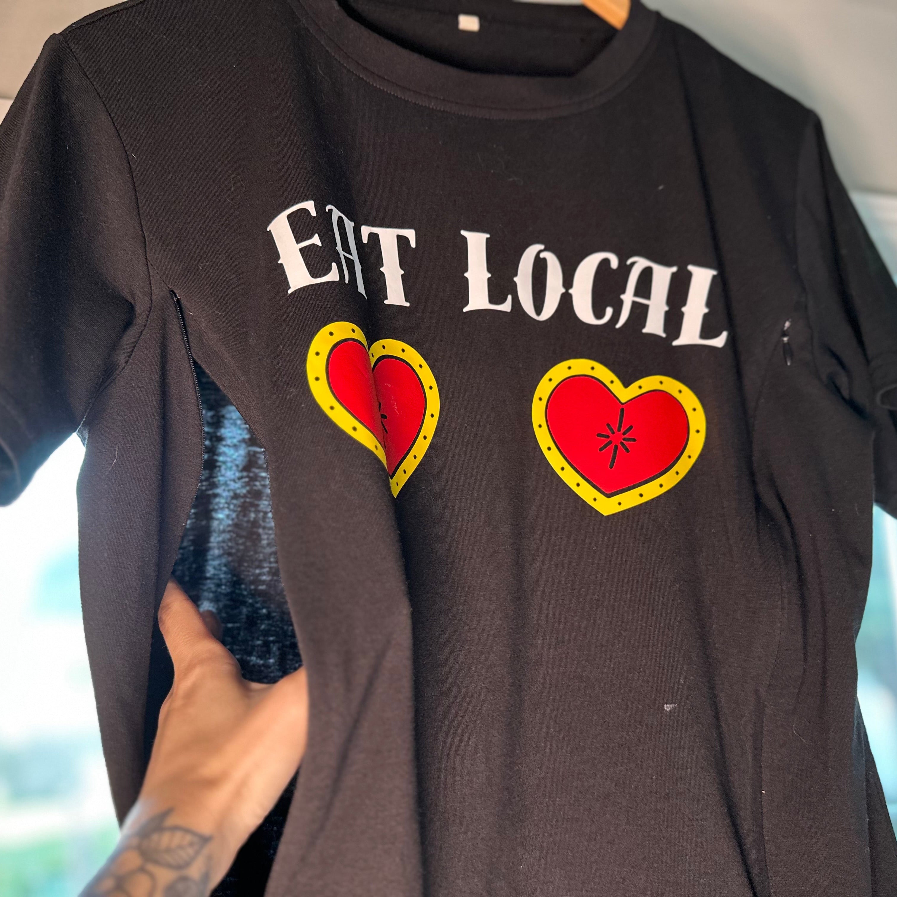 Eat Local Hearts Tee