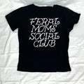 Feral Moms Social Club Nursing Tee | Breastfeeding Graphic Shirt