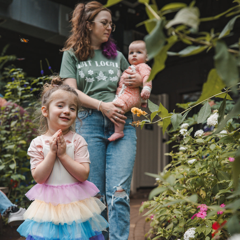 Eat Local Floral Tee