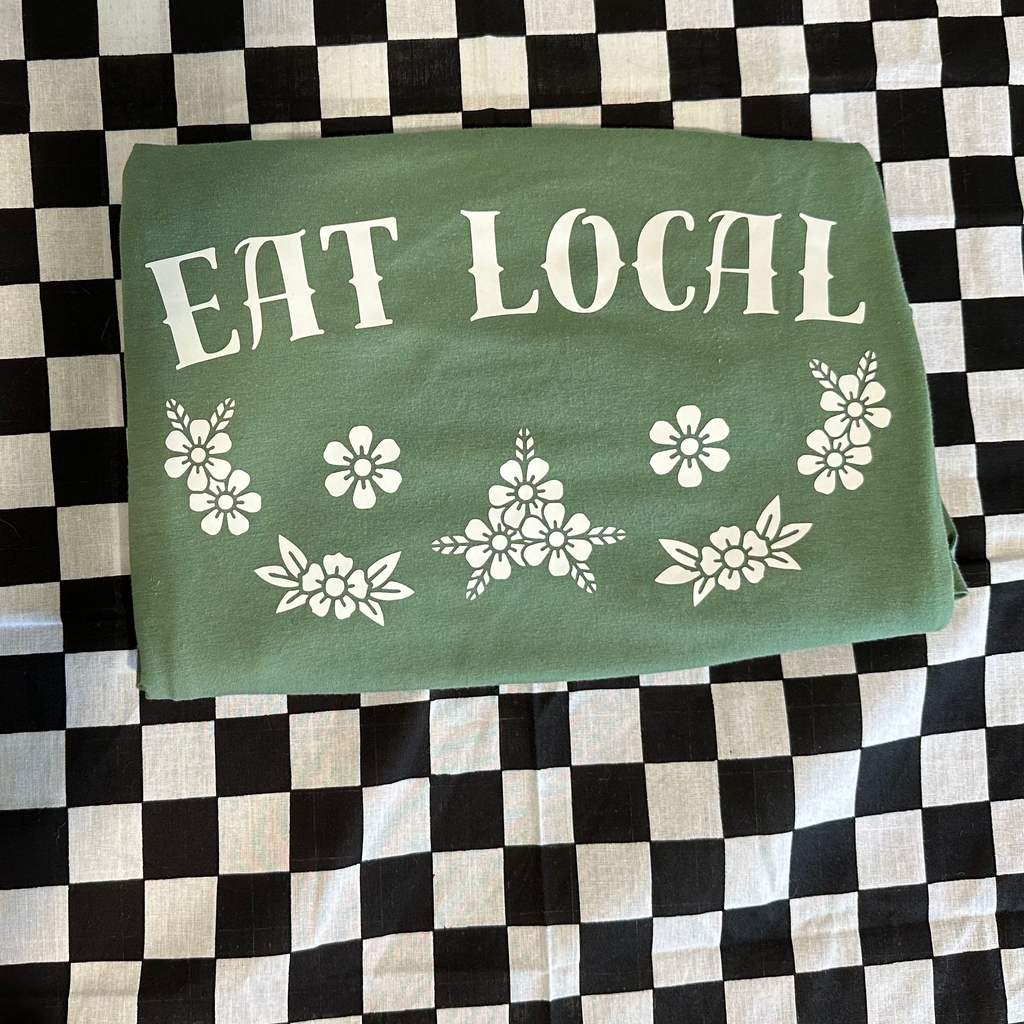 Eat Local Floral Tee